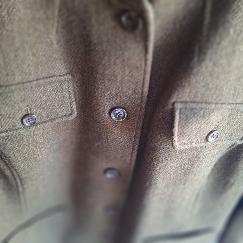 Talbots Olive Mossy Green Wool Viscose Button-Up Blazer 22W - Picture 8 of 16
